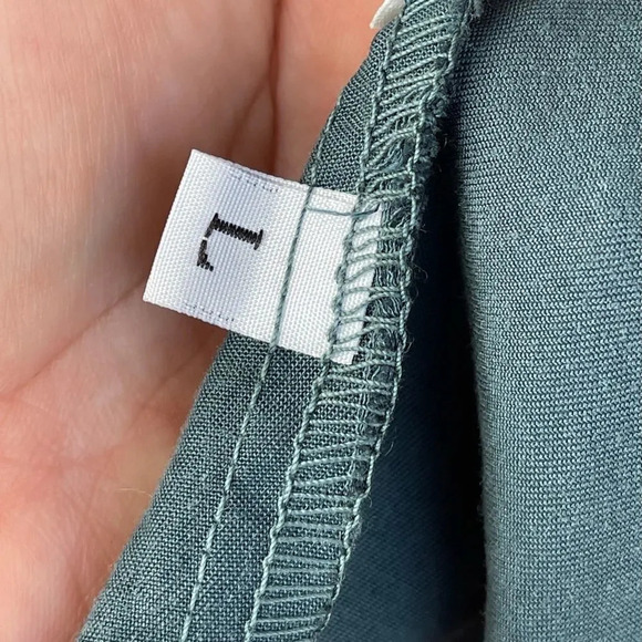 Anthro Amadi Glenn Peasant Sleeves Tiered Tunic MIDI Dress Large - Picture 12 of 15